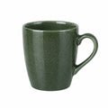 Keramiktasse 350 ml Dunkelgrün glasiert mit Henkel