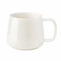 Kaffeetasse 400 ml aus Keramik Weiß für Heißgetränke mit Henkel
