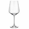 Weinglas 500 ml klares Glas gerillt für Wein