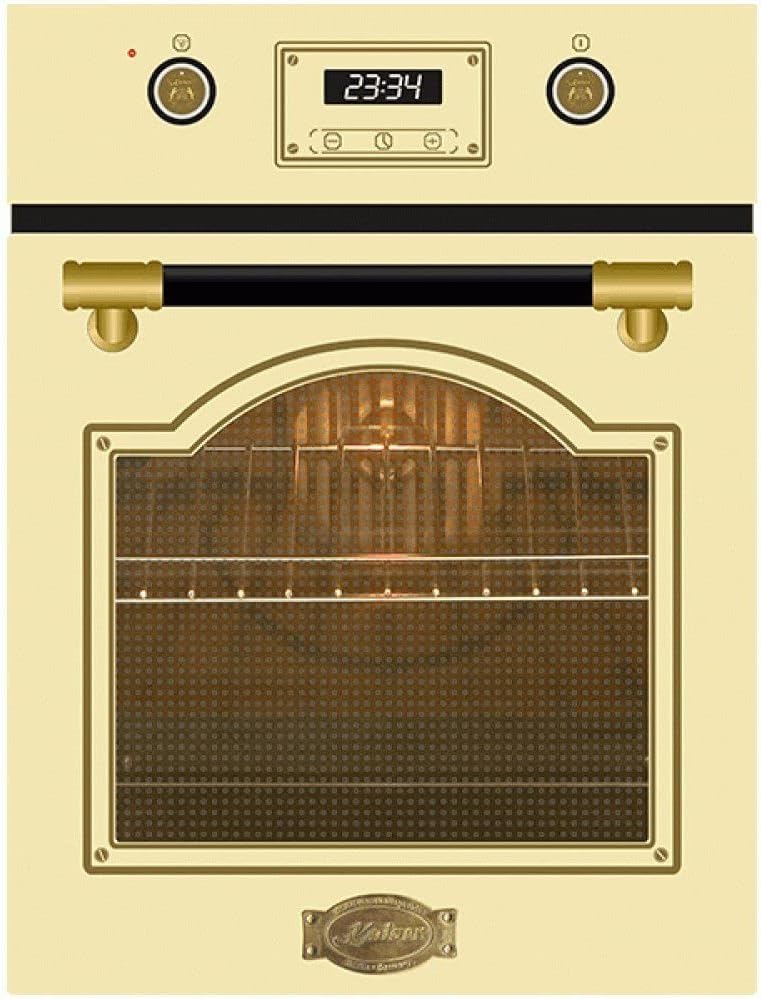 Kaiser Backofen, 45 cm, 50 L, Schwarz/Silber, Küchengeräte Einbau »EH 4796 ElfAD«, Retro, Autark, 9 Funktionen