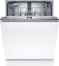 Bosch Geschirrspüler, 60 cm, Silber, SMV4ETX08E, Serie 4, Smarter Vollintegriert, Besteckkorb, Spülmaschine mit Programmassistent