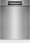 Bosch Geschirrspüler, 60 cm, Silber, SMU4ECS28E, Serie 4, Smarter Unterbau-, Besteckschublade, Spülmaschine Made in Germany