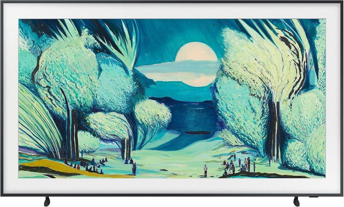 Samsung Fernseher, 65 Zoll, 163 cm, Schwarz, The Frame LS03F 4K QLED UHD, Modern Frame Design, NQ4 AI Gen2 Prozessor