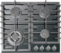 Kaiser Gasherd, 3,8 kW, 60 cm, Schwarz, KCG 6383 Gas Kochfeld, Autark, Gaskochfeld, Gas auf em Glas, Glaskeramik Gaskochfeld Einbau