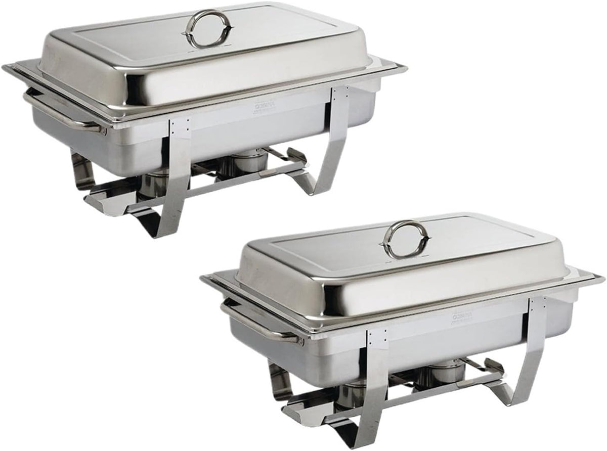 Pack Buffetschrank, Edelstahl, Silber, Chafing Dish Buffet Set Edelstahl Chafer Mit Pfannen