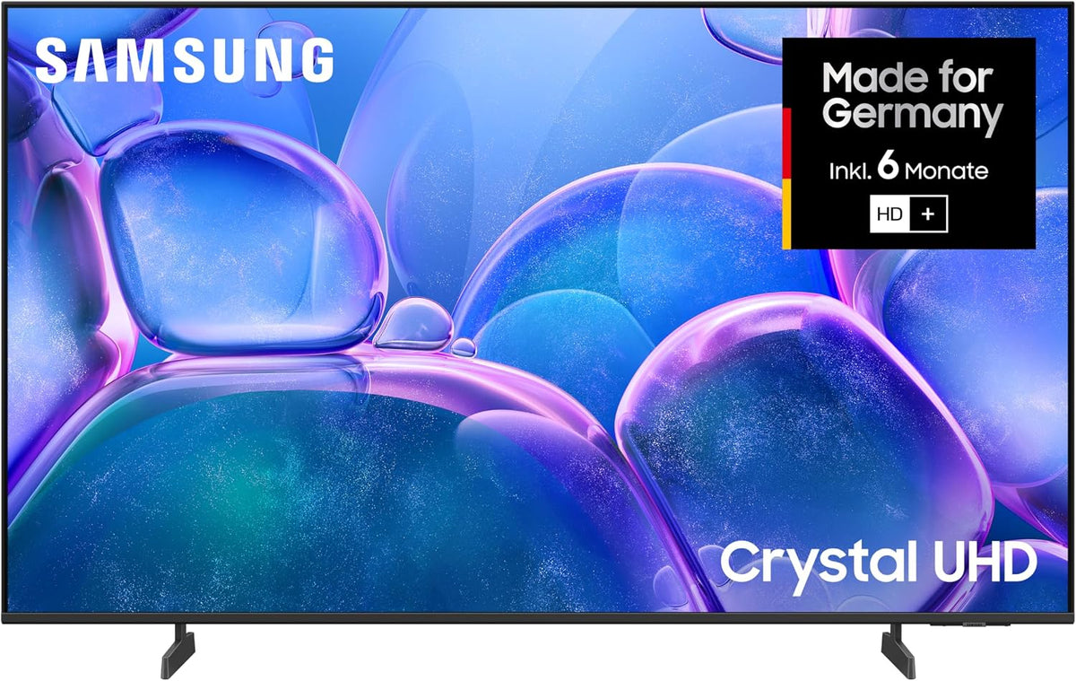 Samsung Fernseher, 43 Zoll, 108 cm, Schwarz, Crystal UHD 4K U7099F LED, Optimiert für Fussball und Gaming, 4K Prozessor