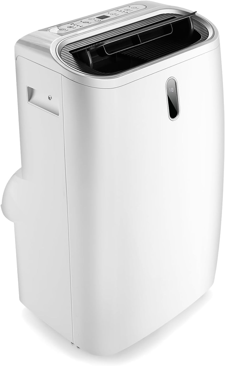 RELAX4LIFE Klimaanlage, 44,5 x 39 x 77 cm (L x B x H), ≤ 56 dB, ABS, Weiß, Mobile 14000BTU, 5 in 1 Luftkühler mit Nachtmodus