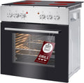 Bomann Backofen, Schwarz/Silber, mit Ceranfeld