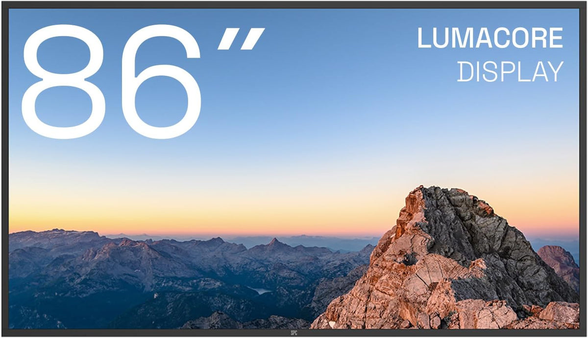 SPC Digital-Signage-Display, Schwarz, LUMACORE Display 86' - 4K UHD Bildschirm