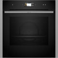 NEFF Backofen, 60 x 60 cm, Schwarz, B64FS31N0, N 90, Einbau-Dampf, Integrierbarer, Made in Germany, Slide&Hide, Full Touch TFT-Display