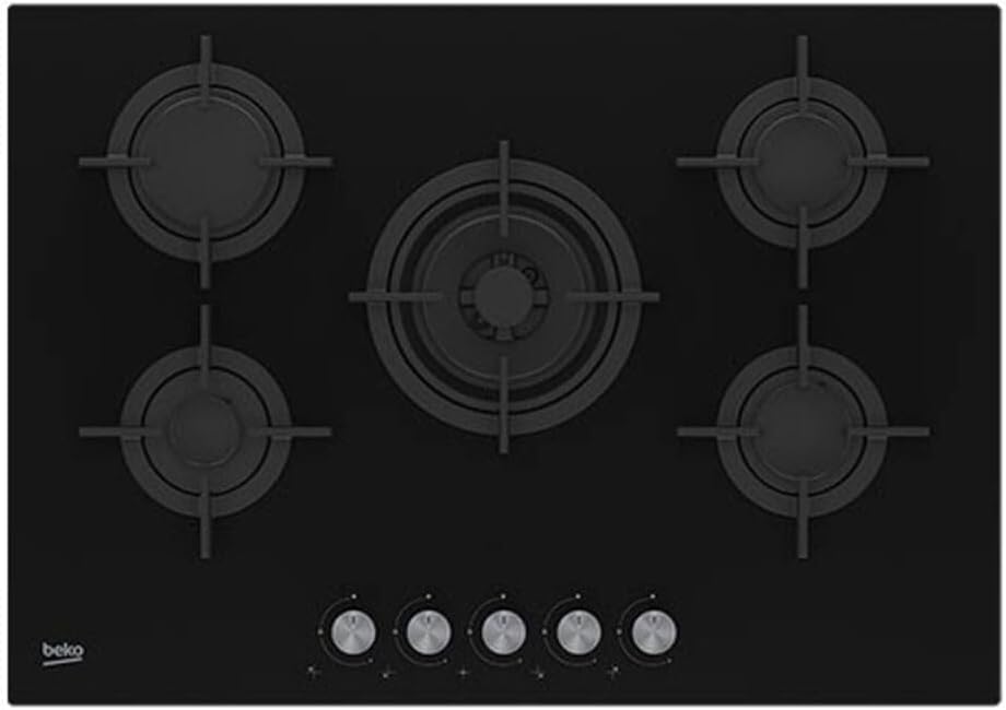 BEKO Kochfeld, Schwarz, HILW 75222 SL Gas