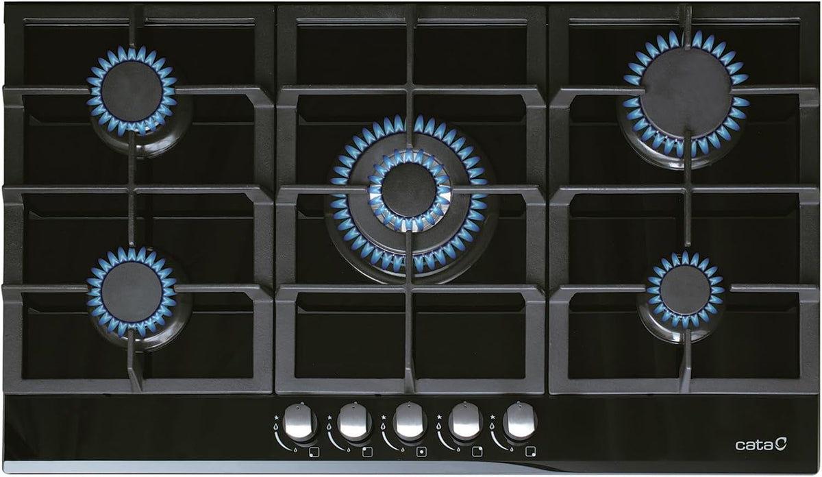 CATA Kochfeld, Mehrfarbig, 08005404 LCI 9041 BK Gas, Glas, 22540 Grams