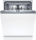 Bosch Geschirrspüler, 60 cm, Silber, SMV4HCX19E Serie 4, Smarter Vollintegriert, breit, Besteckschublade, Bestätigte Hygieneleistung