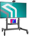 ONKRON Fernseher, 120 kg, Schwarz, TV Ständer rollbar 50-100', max VESA 1000x600, TS1991-B