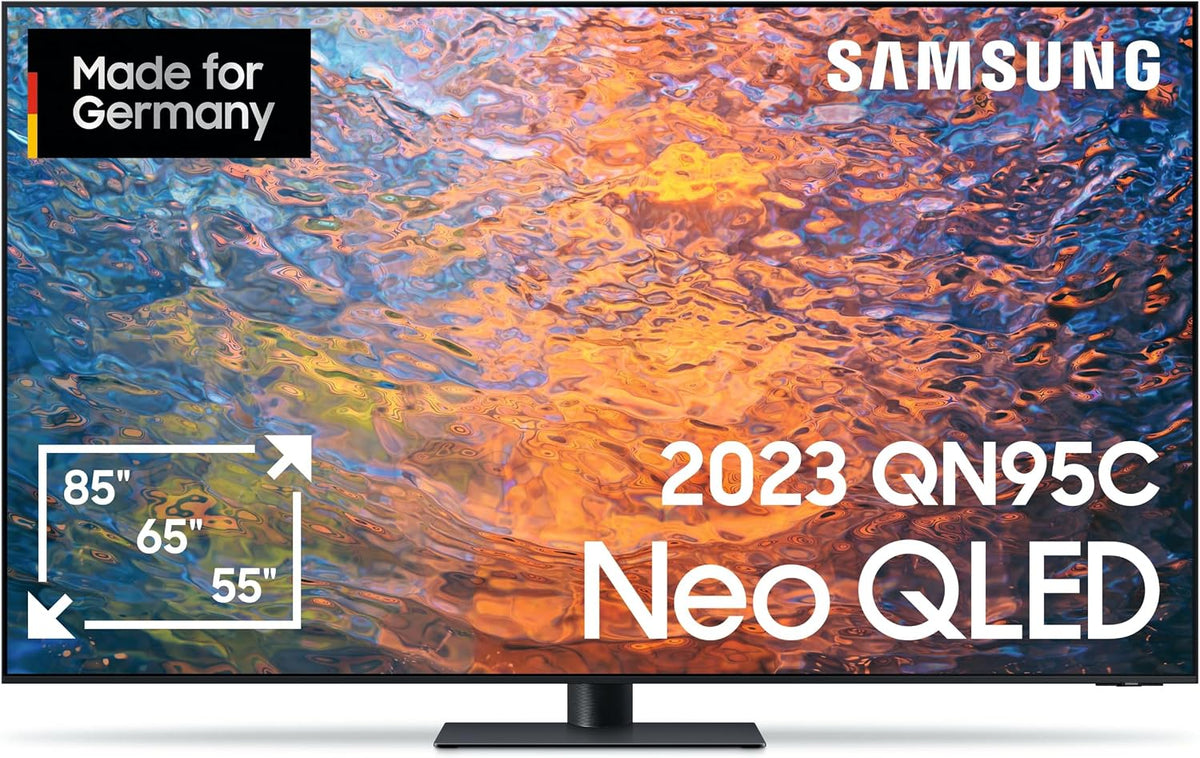 Samsung Fernseher, 55 Zoll, Schwarz, Neo QLED 4K QN95C (GQ55QN95CATXZG), Neo Quantum HDR+, Infinity One Design