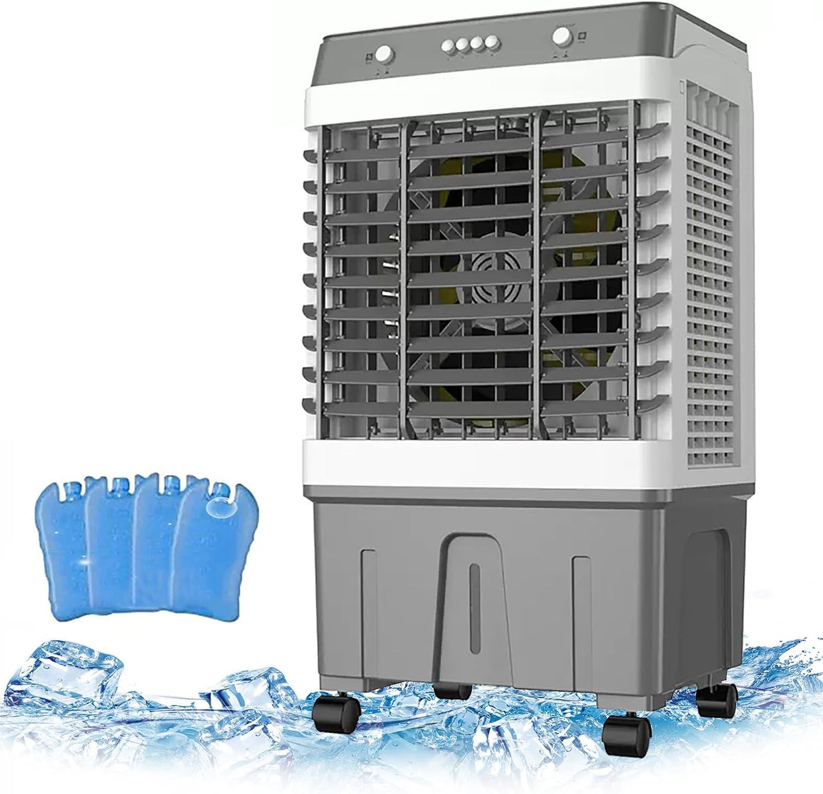 Klimaanlage, 23000 m, 35 l, 50 l, Weiß, Mobile, Tragbarer Verdunstungsluftkühler, ³/h Luftvolumen, 120°-Oszillation
