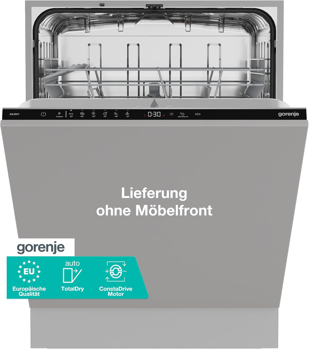 Gorenje Geschirrspüler, Silber, GV642D65 Einbau- /Vollintegriert/ 60 Breite/ 14 Maßgedecke/