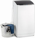 ROVSUN Waschmaschine, 51× 47× 87 cm, 70 dB, 5KG, Weiß, Toplader, Toplader Kleine mit 8 Waschprogramm & 5 Wasserstände