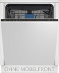 BEKO Geschirrspüler, Silber, BDIN38450 vollintegriert, 14 Maßgedecke, Watersafe+, SteamGloss, ProSmart Inverter Motor