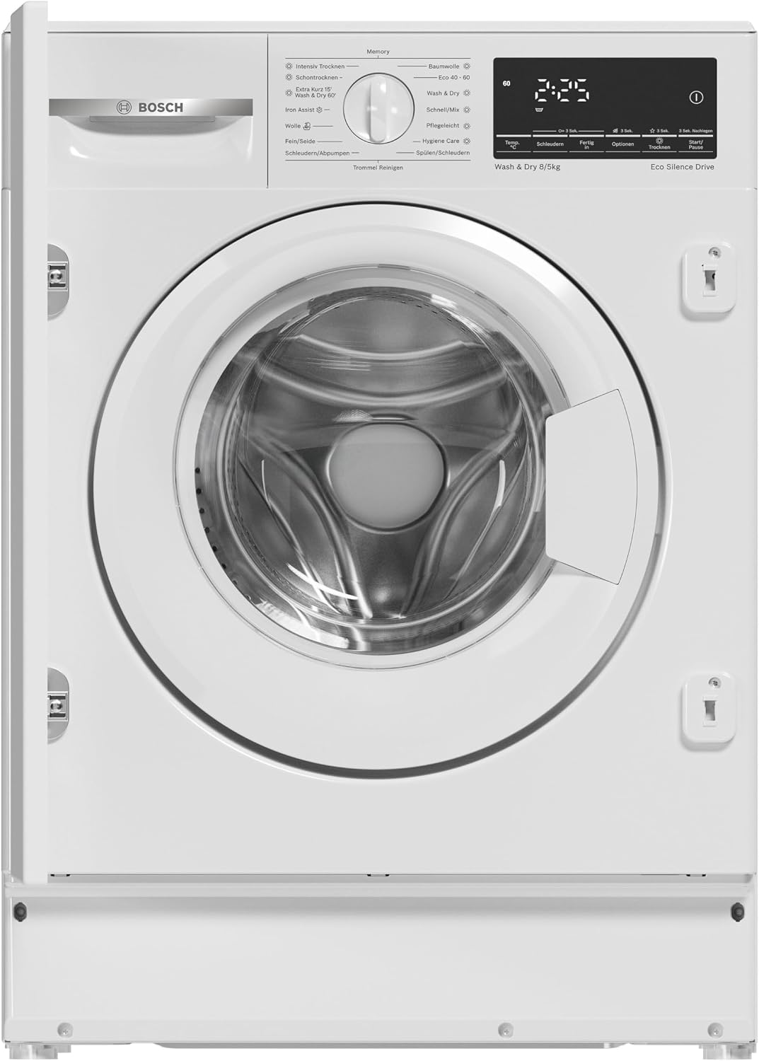 Bosch Waschtrockner, 8 kg, 5 kg, Weiß, Serie 6 Einbau- Waschen Trocknen WKD28490