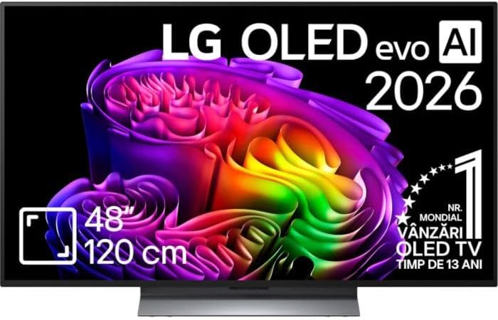 LG Fernseher, 48 Zoll, Schwarz, TV Evo AI G6 (2026) OLED UHD 4K - OLED48G63LS
