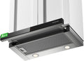 GASLAND Dunstabzugshaube, 60 cm, 566 m, Silber, BR60SS A++ umluft breit, Glas-Front mit Sensor Touch einbau flachschirmhaube ³/h