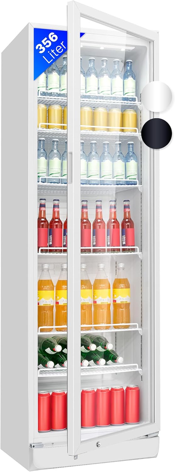 Bomann® Kühlschrank, Weiß, mit Glastür