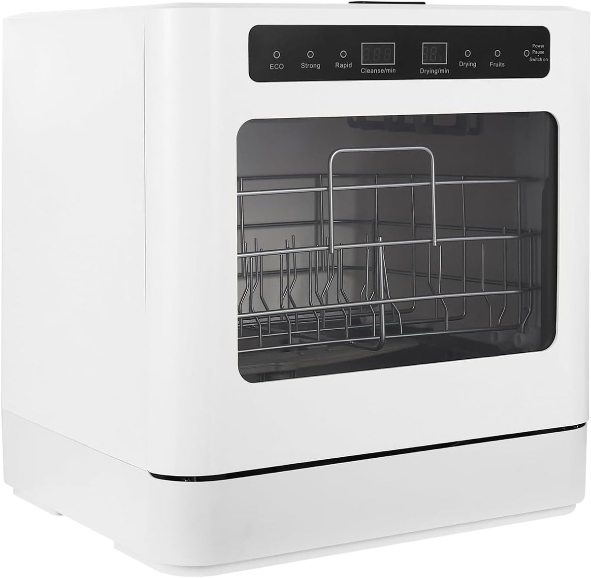 Tischgeschirrspüler, 43 x 39 x 46 cm, 6-8 Personen, 52 dB, 800 W, PP+ABS, Weiß