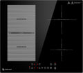 AMZCHEF Kochfeld, 7200 W, 60 cm, Schwarz, Induktions mit Flexzonen, 4 Zonen Induktionskochplatte mit Boost-Funktion und 9