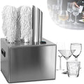 Weinglaspoliermaschine Gläserreinigungsmaschine, Silber, Mit Trocknungsfunktion, Edelstahl-Gläserspülmaschine Für Hotels