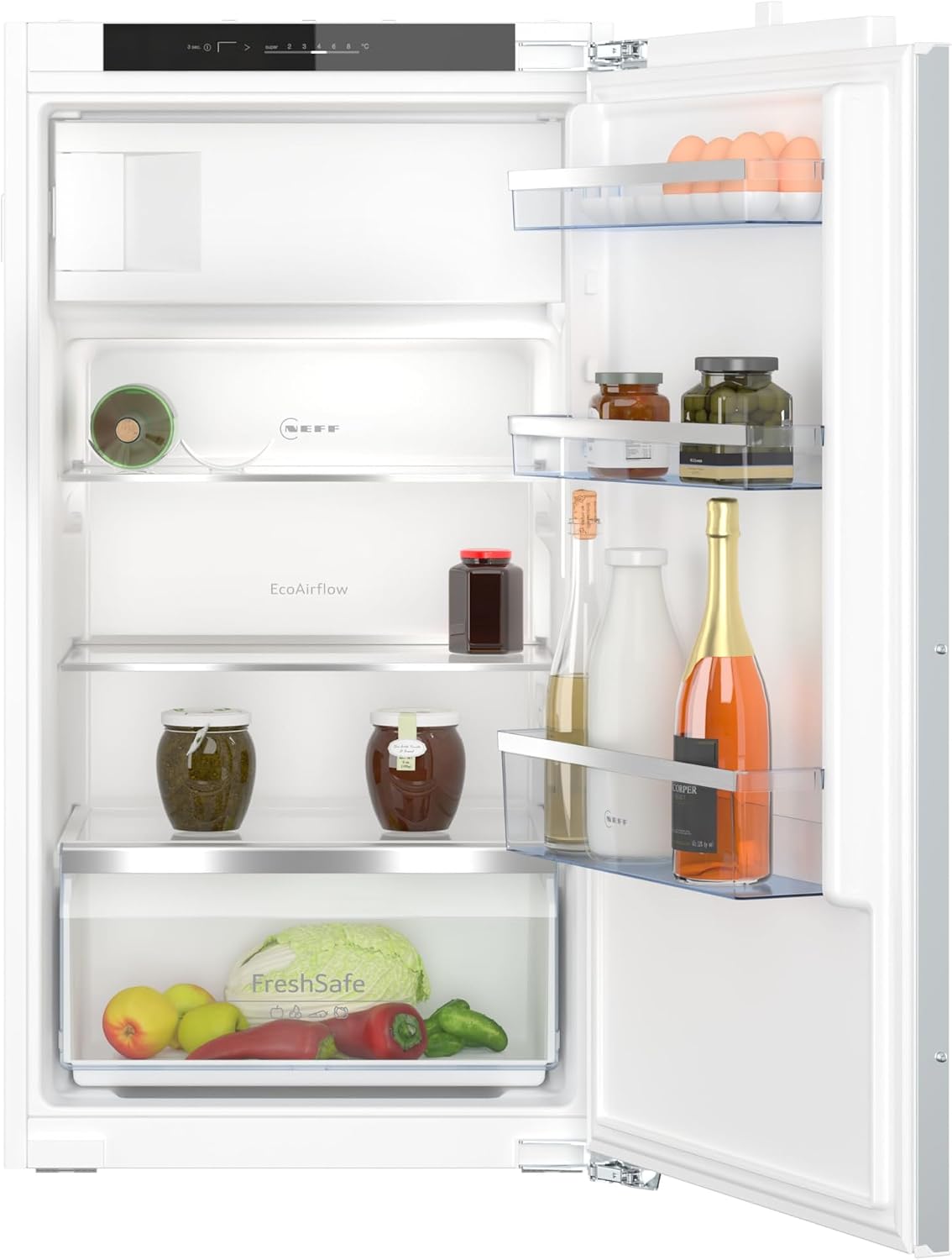 NEFF Kühlschrank, 102,5x56 cm, 132l, 35 dB, 15l, Weiß, KI2322FE0, N 50, Einbau mit Gefrierfach, (HxB), Kühlen, Gefrieren