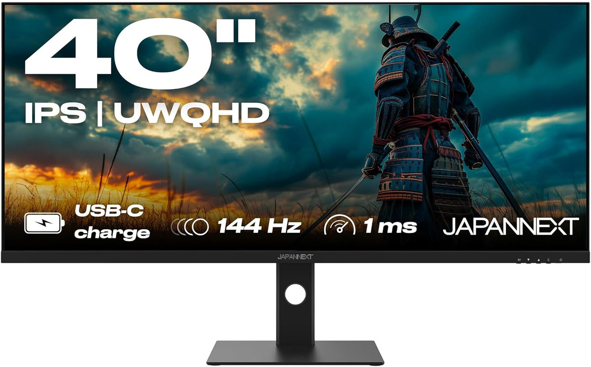 JapanNext Monitor, Schwarz, Gaming 40' 144 Hz 1ms IPS UWQHD (3440 x 1440)