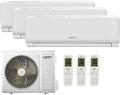 Plus Klimaanlage, Weiß, Trial Split 9000 + 9000 + 12000 BTU, Wi-Fi R32, Energieeffizienz A++/A+, 3 Inneneinheiten + 1 Außeneinheit