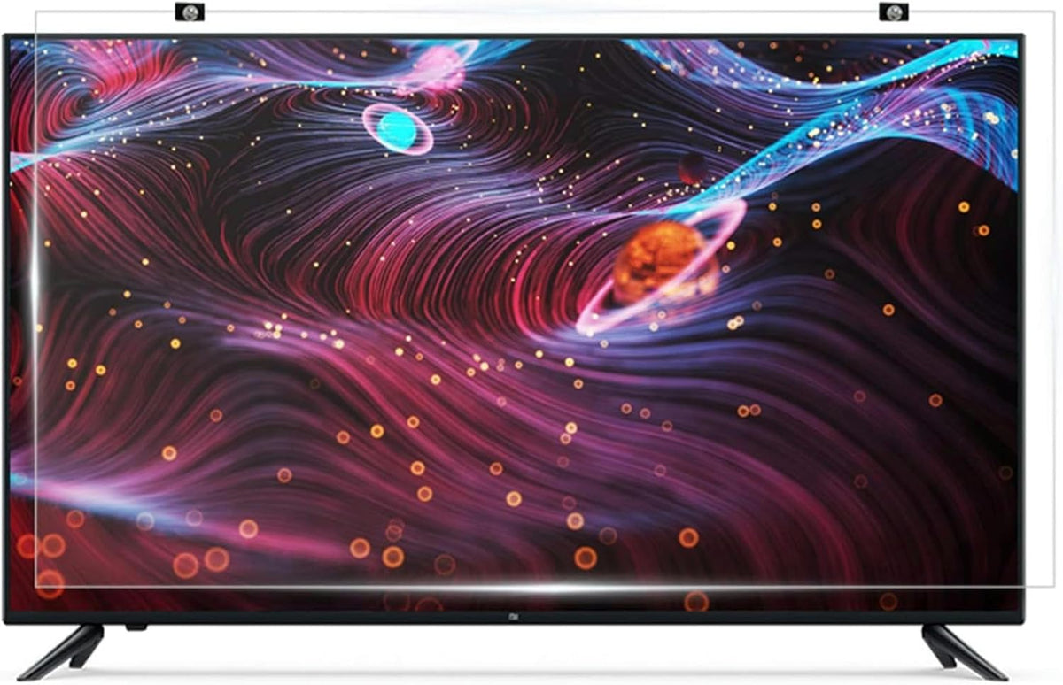 65'/70' Fernseher, Schwarz, Rahmenloser Tv-Displayschutz, Anti-Blaulicht/Kratzschutzfolie, Reduziert Augenermüdung