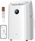 DREO Klimaanlage, 3,2 L, Schwarz, 12000 BTU Mobiles Klimagerät (3-in-1, leise für Schlafzimmer/Büro, Steuerung per App/Sprachbefehl/Fernbedienung