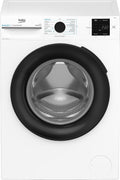 Beko Waschmaschine, 8 kg, Weiß, BM3WFU3841X freistehend, Waschvollautomat, EnergySpin, Schleuderwahl 1400 U/m