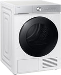 Samsung Wäschetrockner, 9 kg, Weiß, DV90DB8845GHU2 Wärmepumpentrockner DV8400D, EEK: A, AI mit Klartext-Display
