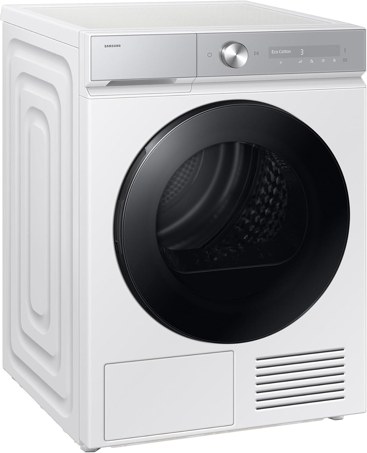 Samsung Wäschetrockner, 9 kg, Weiß, DV90DB8845GHU2 Wärmepumpentrockner DV8400D, EEK: A, AI mit Klartext-Display