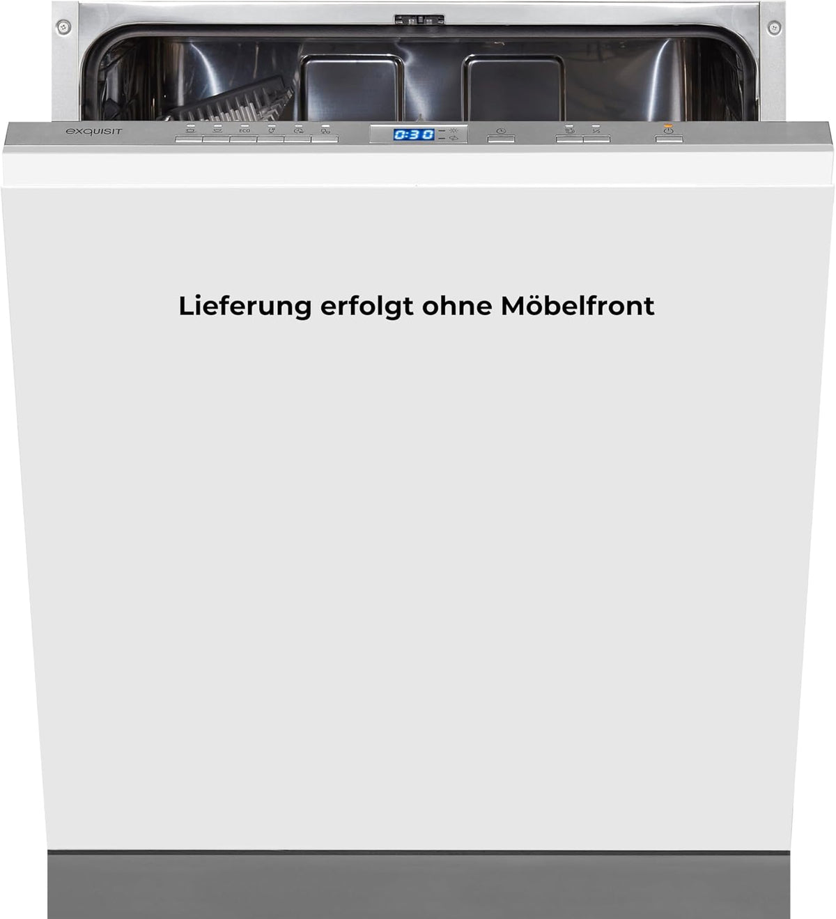 Exquisit Geschirrspüler, Silber, EGSP2113-E-030E Einbau- Vollintegrierbar