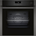 NEFF Backofen, 60 x 60 cm, Schwarz/Silber, B6AVJ7AG3, N 50, Einbau- mit Dampfunterstützung, Made in Germany, Pyrolyse & Easy Clean Selbstreinigung