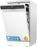 Midea Geschirrspüler, 45 cm, Weiß, Freistehend & Unterbaufähig 10 Maßgedecke EEK B