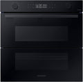Samsung Backofen, Schwarz/Silber, NV7B45502AK/U1 Einbau, 76 ℓ, Dual Cook Flex, Pyrolytische Selbstreinigung, SmartThings Cooking