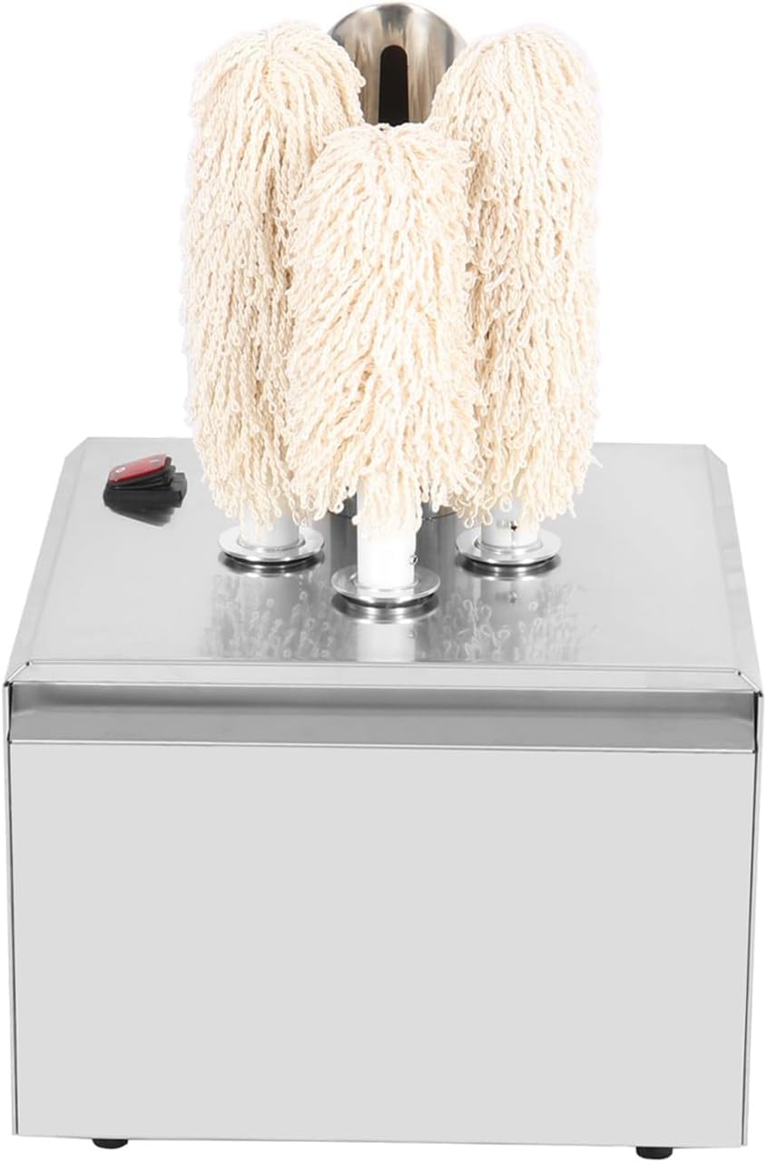 Edelstahl Gläserreinigungsmaschine, 1200 W, Edelstahl 304, Silber, Gläserpoliermaschine Weinglas Poliermaschine