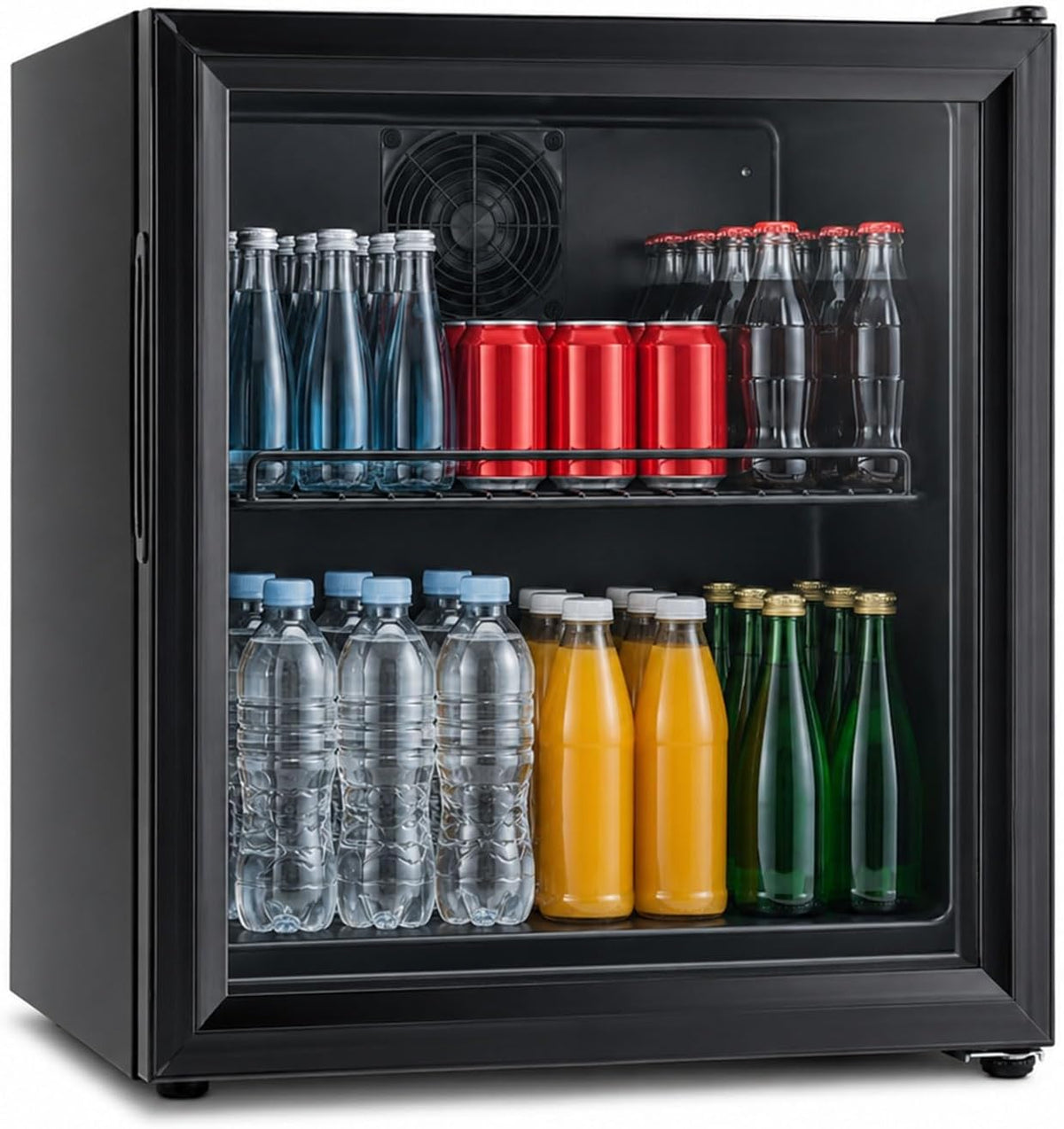 Syntrox Mini-Kühlschrank, 43 Liter, 42 dB, Weiß, Germany Getränkekühlschrank, mit Glastür, leise, Energieklasse A+