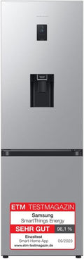 Samsung Kühl-Gefrierkombination, 185 cm, 341 l, 114 l, Silber, Kühl-Gefrier-Kombination, Kühlschrank mit Gefrierfach
