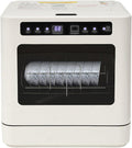 Tischgeschirrspüler, 6-8 Teller oder Schüsseln, 800 W, 52 dB, 5 L, ABS, PP, Legierung, Weiß