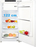 Einbaukühlschrank, 55.5 cm, 122 cm, Weiß, mit gefrierfach x breit