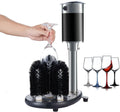 Gläserreinigungsmaschine, 130 W, Edelstahl 304, Transparent, Elektrische vertikale Tassenspülmaschine, 800 Tassen/h