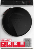 SHARP Wärmepumpentrockner, 7 kg, Weiß, KD-WNHB7S9GWD-DE (, EEK D), (15 Trockenprogramme, 20 Min. Kurzprogramm, WiFi