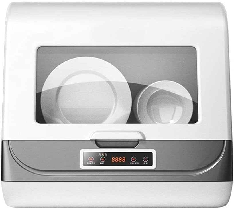 Tischgeschirrspüler, 44 cm, Weiß, Mini Geschirrspüler Slimline Spülmaschine Home Desktop, Größe: 45 * 40 * )
